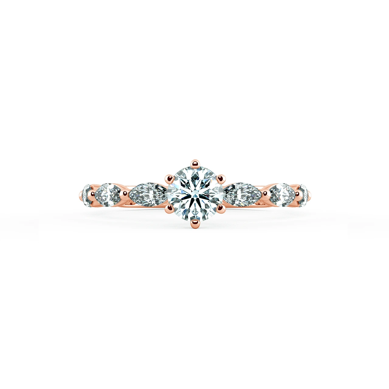 Solitaire Engagement Ring with Eternity Band NCH1805 2